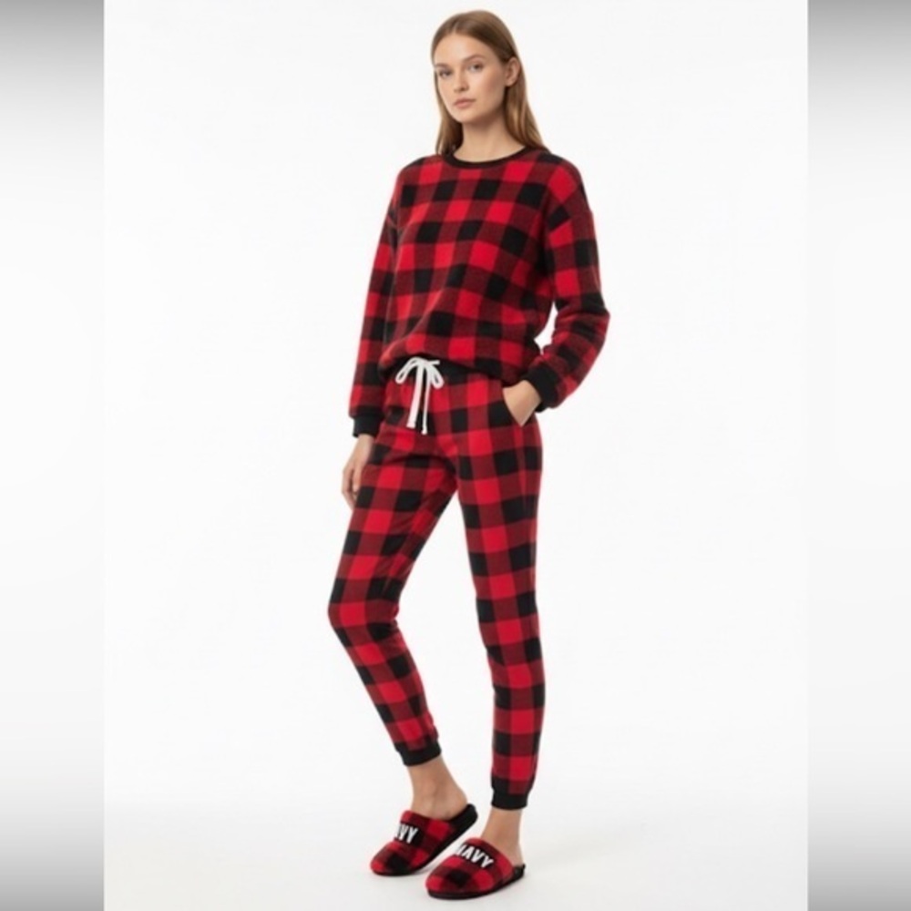 Buffalo Plaid Sweat Pants